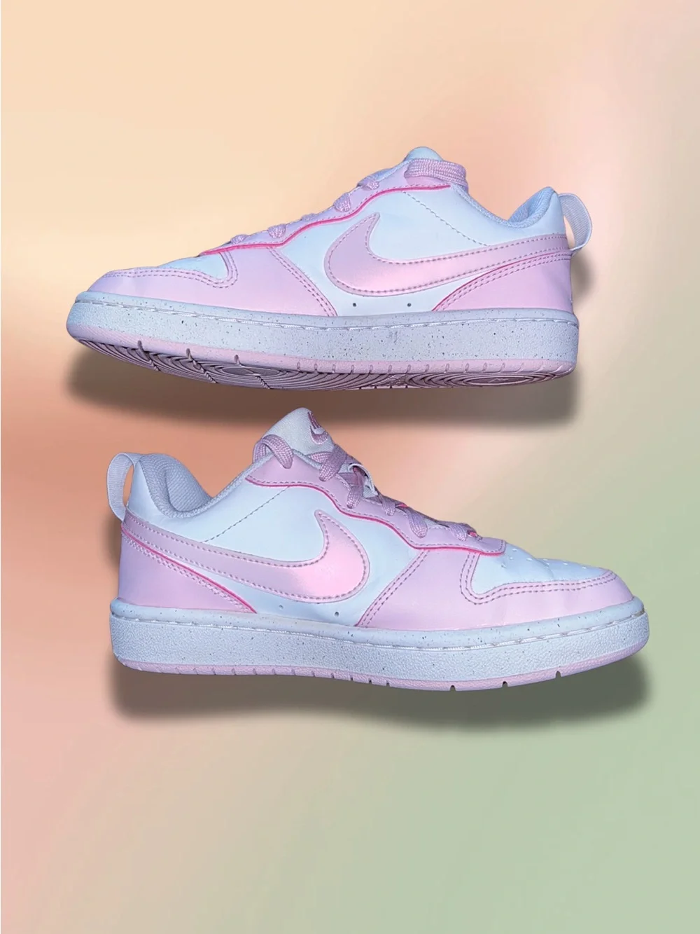 Nike Court Borough Low Recraft GS White Pink DV5456-105 Youth 3.5Y Shoes